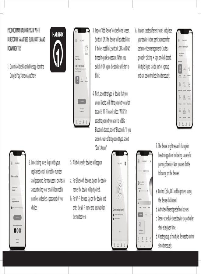 Halonix مصباح هالونيكس الذكي بتقنية الواي فاي LED بقوة 9 واط B22D (16 مليون لون + أبيض دافئ/أبيض محايد/أبيض) (متوافق مع أمازون أليكسا ومساعد جوجل) - Image 4